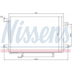 NISSENS Kondensator, Klimaanlage
