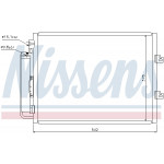NISSENS Kondensator, Klimaanlage