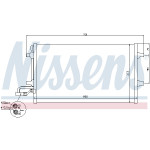 NISSENS Kondensator, Klimaanlage