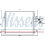 NISSENS Kondensator, Klimaanlage