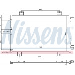 NISSENS Kondensator, Klimaanlage