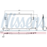NISSENS Kondensator, Klimaanlage