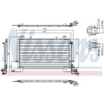 NISSENS Kondensator, Klimaanlage
