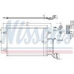 NISSENS Kondensator, Klimaanlage
