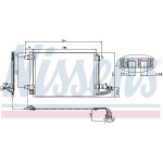 NISSENS Kondensator, Klimaanlage