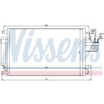 NISSENS Kondensator, Klimaanlage