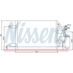 NISSENS Kondensator, Klimaanlage