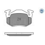 MEYLE Bremsbelagsatz, Scheibenbremse