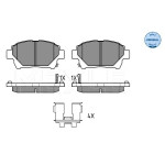 MEYLE Bremsbelagsatz, Scheibenbremse