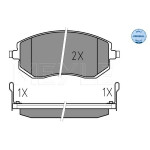 MEYLE Bremsbelagsatz, Scheibenbremse