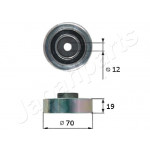 JAPANPARTS Umlenk-/Führungsrolle, Keilrippenriemen