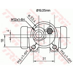 TRW Radbremszylinder