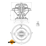 NRF Thermostat, Kühlmittel