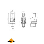 NRF Thermostat, Kühlmittel