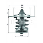 MAHLE Thermostat, Kühlmittel