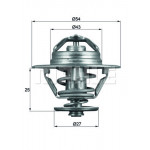 MAHLE Thermostat, Kühlmittel