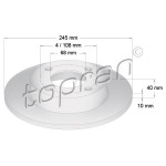TOPRAN Bremsscheibe