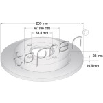 TOPRAN Bremsscheibe