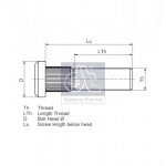 DT Spare Parts Radbolzen