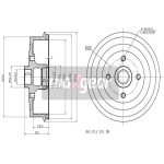 MAXGEAR Bremstrommel