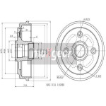 MAXGEAR Bremstrommel