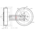 MAXGEAR Bremstrommel