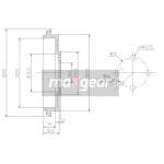 MAXGEAR Bremstrommel