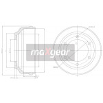 MAXGEAR Bremstrommel