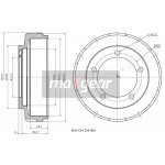 MAXGEAR Bremstrommel