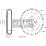 MAXGEAR Bremstrommel