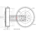 MAXGEAR Bremstrommel