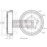 MAXGEAR Bremstrommel