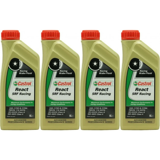 Castrol React SRF Racing Bremsflüssigkeit 4x 1l = 4 Liter