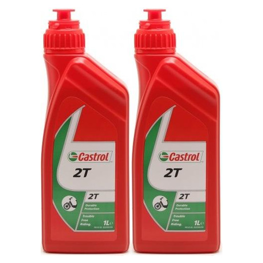Castrol 2T mineralisches Motorrad Motoröl 2x 1l = 2 Liter