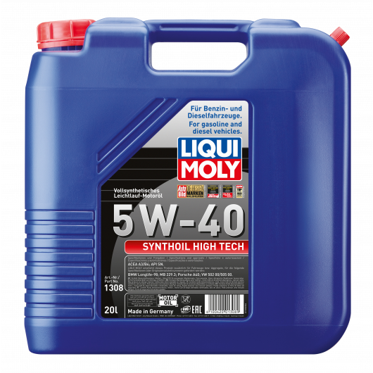 Liqui Moly Synthoil High Tech 5W-40 Motoröl 20l Kanister