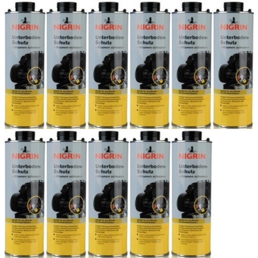 Nigrin Unterbodenschutz 1000 ml, Pistolendose 11x 1l = 11 Liter
