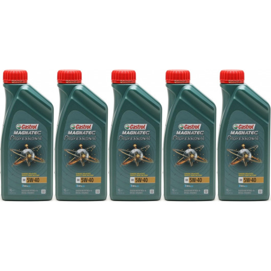 Castrol Magnatec Professional OE 5W-40 Motoröl 5x 1l = 5 Liter