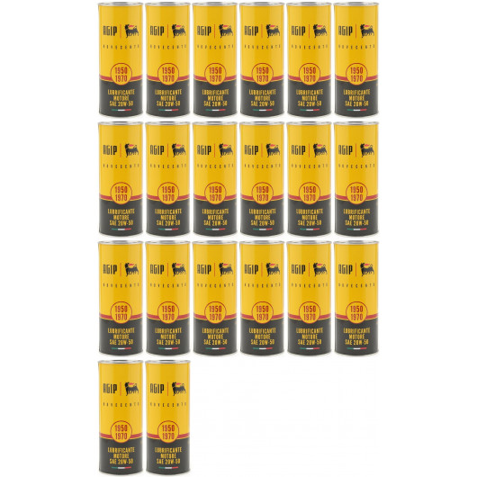 Eni AGIP Novecento 20W-50 (Ex i-Sint classic) 20W-50 Motoröl 20x 1l = 20 Liter