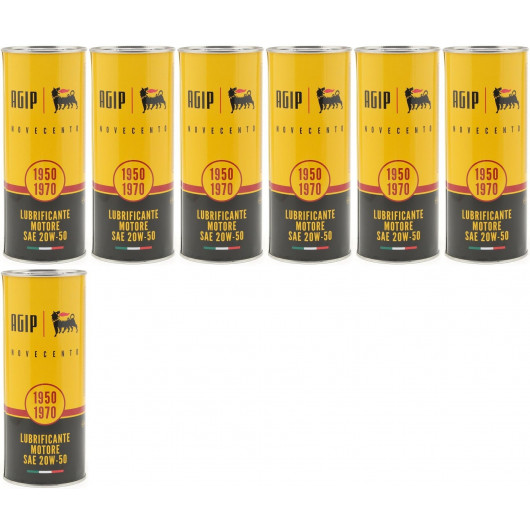 Eni AGIP Novecento 20W-50 (Ex i-Sint classic) 20W-50 Motoröl 7x 1l = 7 Liter