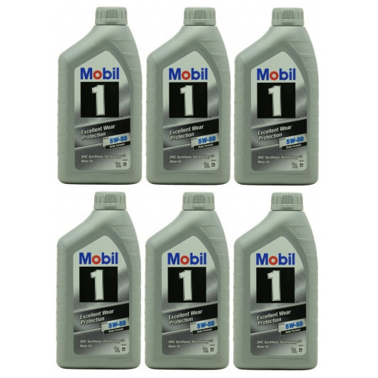 Mobil 1 FS X1 5W-50 Motoröl ( ehem. PEAK LIFE ) 6x 1l = 6 Liter