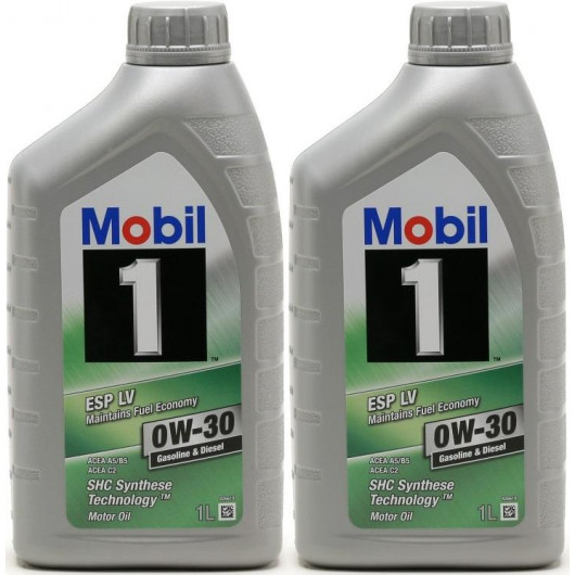 Mobil 1 ESP LV 0W-30 (A5/B5, C2) Motoröl 2x 1l = 2 Liter