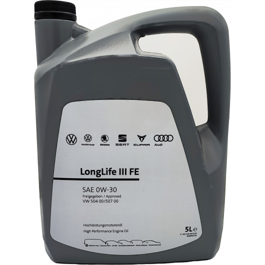 Original VW LongLife III FE 0W-30 Motorenöl Original GS55545M4EUR - 5l