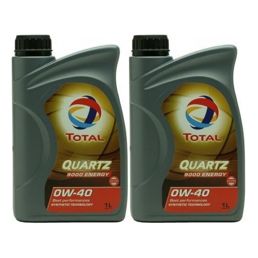 Total Quartz 9000 Energy 0W-40 Motoröl 2x 1l = 2 Liter