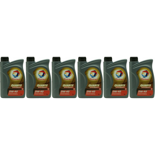 Total Quartz 9000 Energy 0W-40 Motoröl 6x 1l = 6 Liter