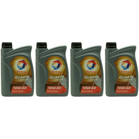 Total Quartz Racing 10W-60 Motoröl 4x 1l = 4 Liter