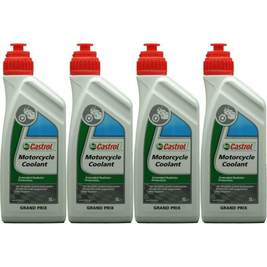 Castrol Motorcycle Coolant 4x 1l = 4 Liter