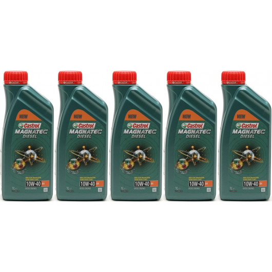 Castrol Magnatec 10W-40 B4 Diesel Motoröl 1 Liter 5x 1l = 5 Liter