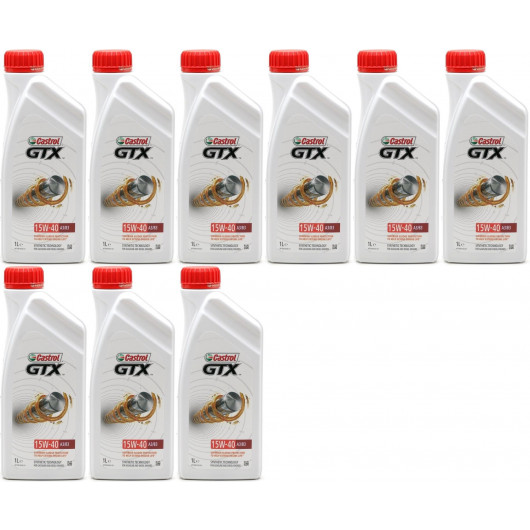 Castrol GTX 15W-40 A3/B3 Motoröl 9x 1l = 9 Liter
