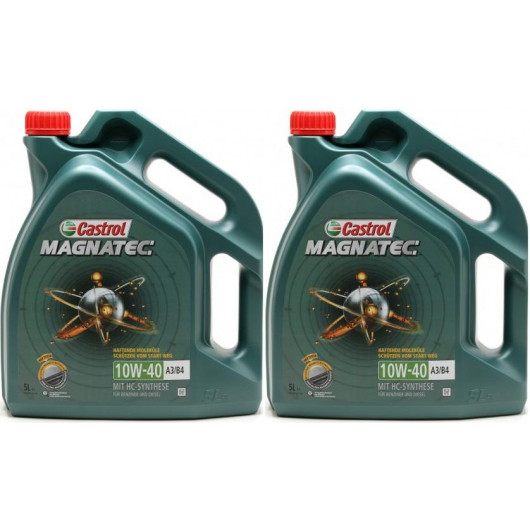 Castrol Magnatec 10W-40 A3/B4 Diesel & Benziner Motoröl 2x 5 = 10 Liter