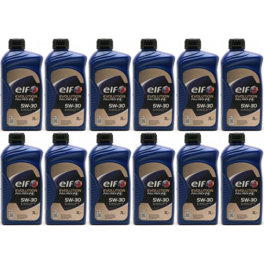 Elf Evolution Full Tech FE 5W-30 Motoröl 12x 1l = 12 Liter